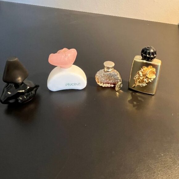 Lot of 4 Vintage Miniature Perfume Bottles - Picture 1 of 5